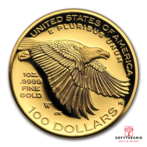 2017 1 OZ GOLD LIBERTY HIGH RELIEF BOX AND COA Reverse product photo