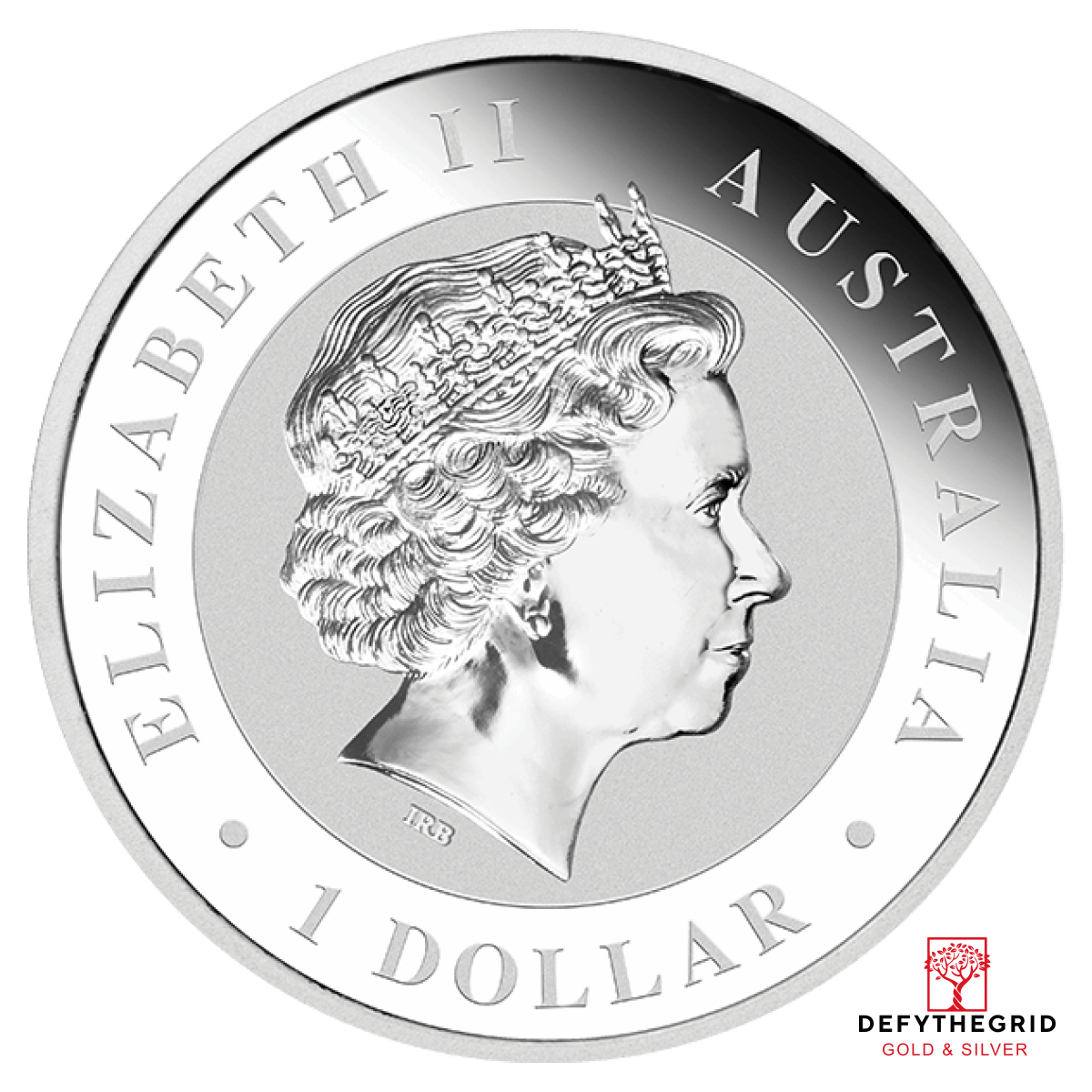 1 OZ AUSTRALIAN SILVER KOOKABURRA Reverse product photo