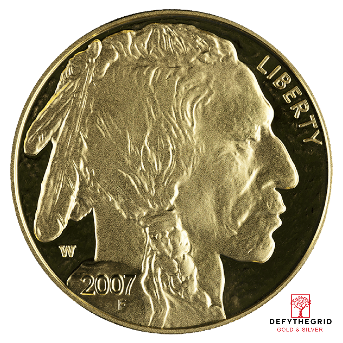 2007 1 OZ AMERICAN GOLD BUFFALO PROOF Obverse product photo