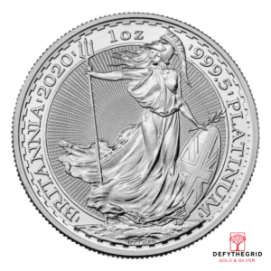 1 OZ GREAT BRITAIN PLATINUM BRITANNIA YEARS VARY Obverse product photo