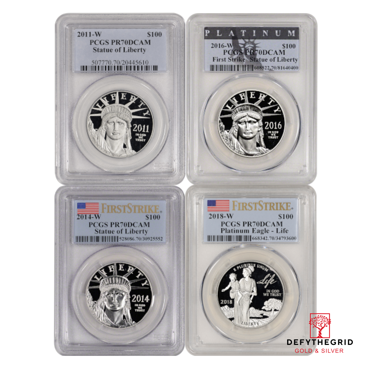 1 OZ AMERICAN PLATINUM PROOF EAGLE PCGS PF70 Obverse product photo