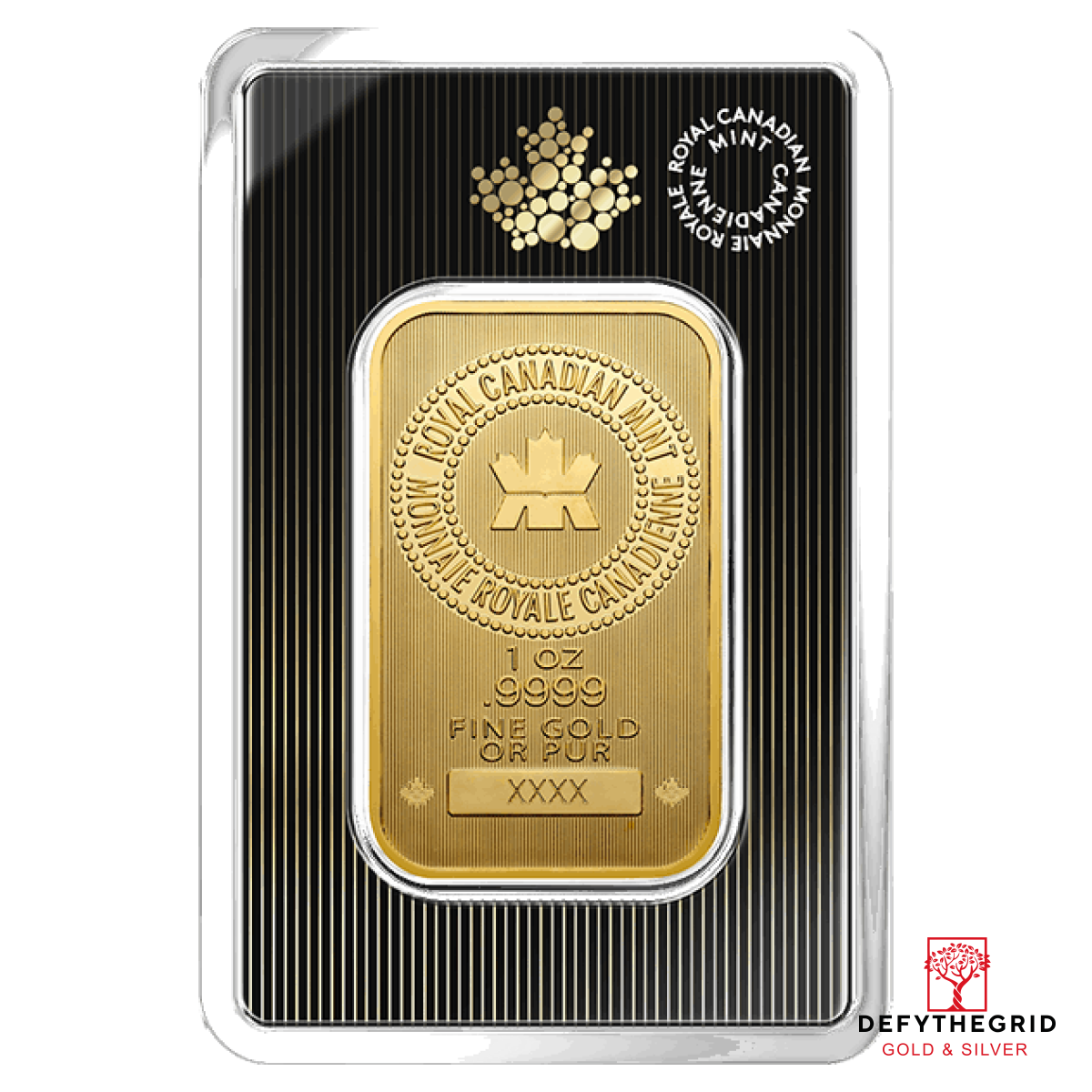 1 OZ GOLD BAR RCM Obverse product photo