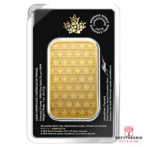 1 OZ GOLD BAR RCM Reverse product photo