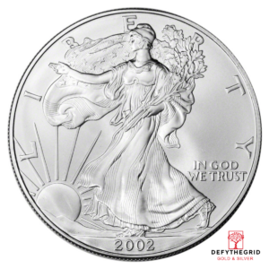 2002 1 OZ AMERICAN SILVER EAGLE Obverse product photo