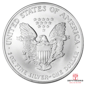 2002 1 OZ AMERICAN SILVER EAGLE Reverse product photo
