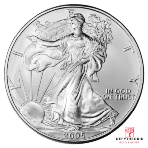 2005 1 OZ  AMERICAN SILVER EAGLE Obverse product photo