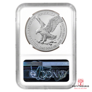 2022 1 OZ AMERICAN SILVER EAGLE NGC MS69 Reverse product photo