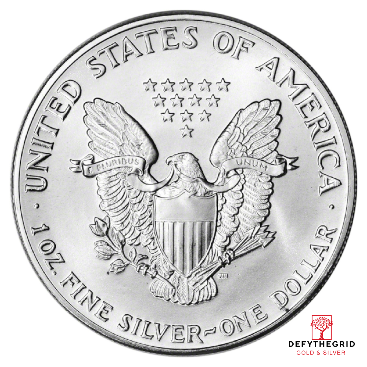 1987 1 OZ AMERICAN SILVER EAGLE Reverse product photo