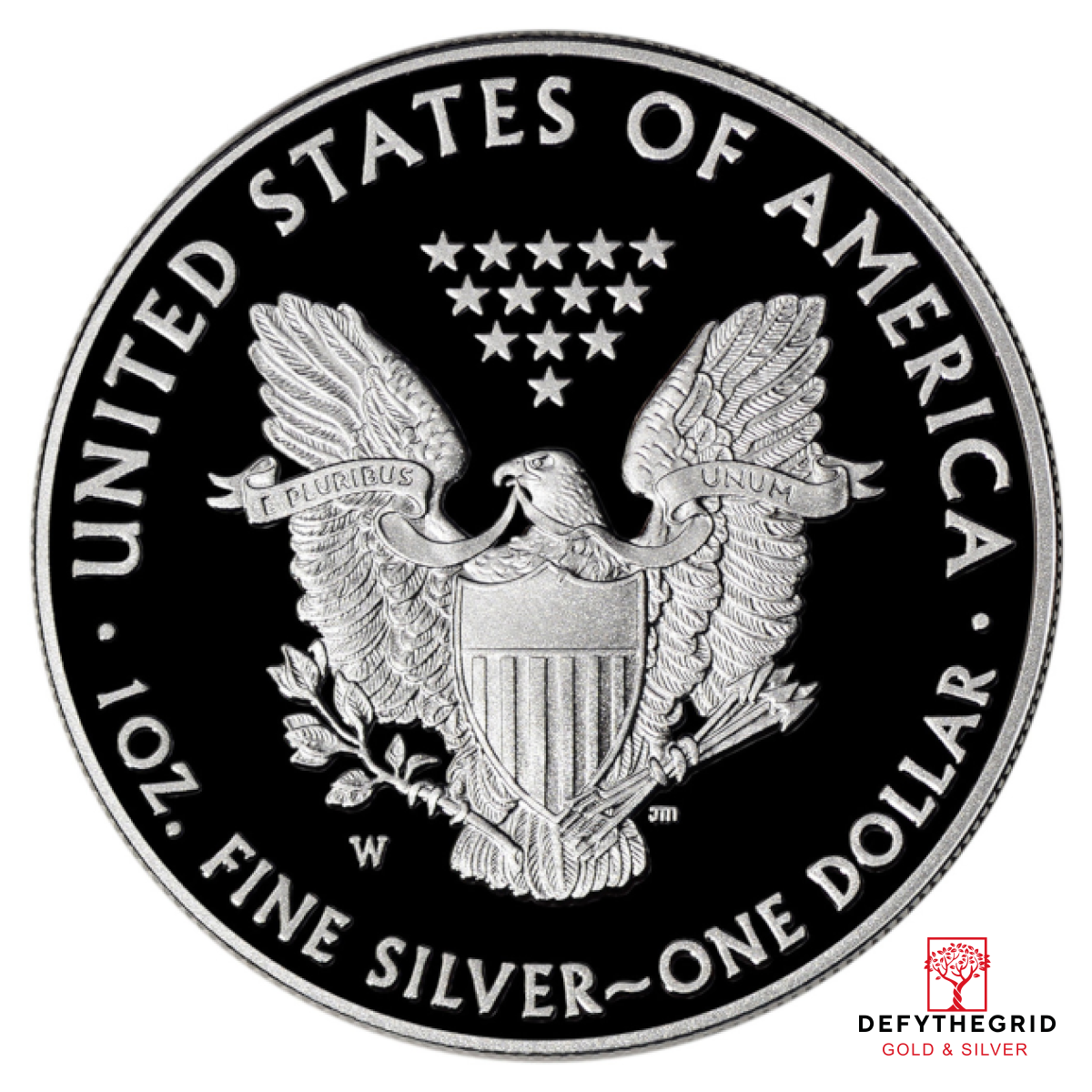 1 OZ AMERICAN SILVER EAGLE PROOF CAPSULE ONLY Reverse product photo