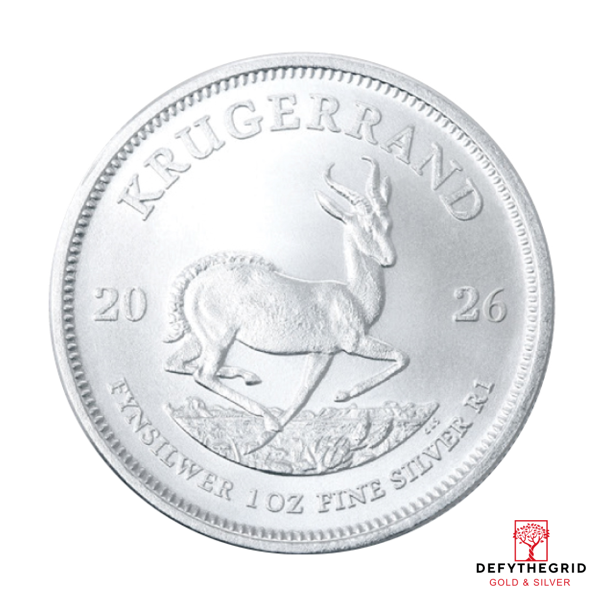 2026 1 OZ SOUTH AFRICAN SILVER KRUGERRAND Obverse product photo