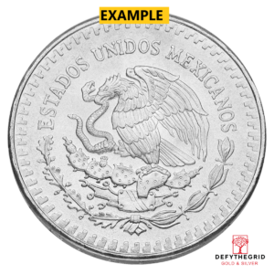 1 OZ MEXICAN SILVER LIBERTAD OR ONZA OUR CHOICE DATE Reverse product photo