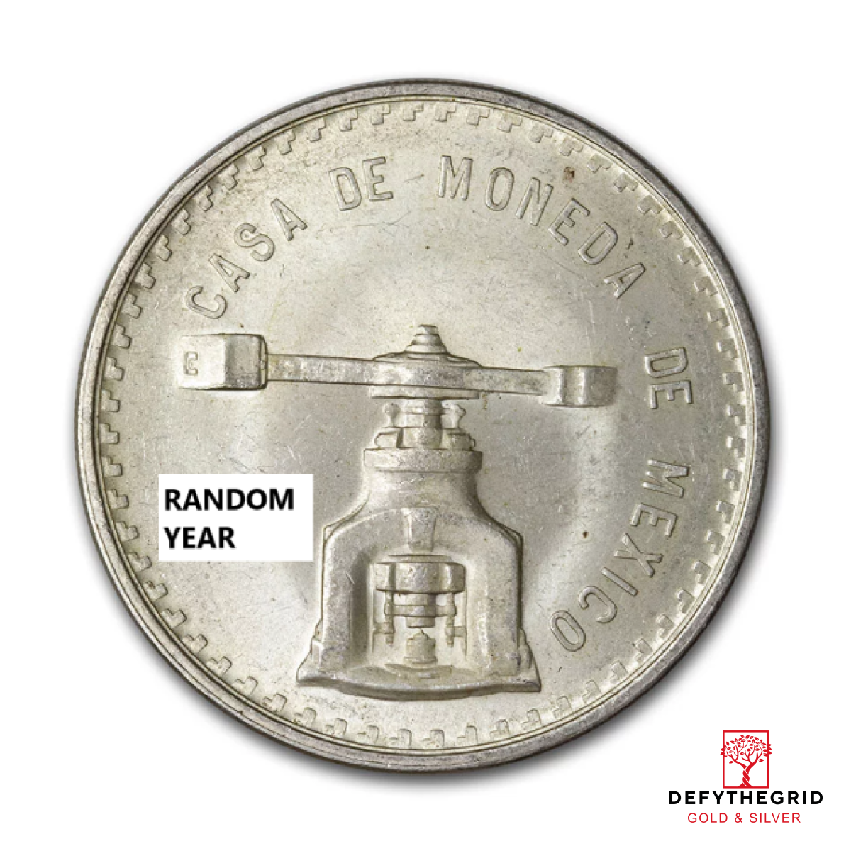 1 OZ MEXICAN STERLING SILVER ONZA CASA DE MONEDA Obverse product photo