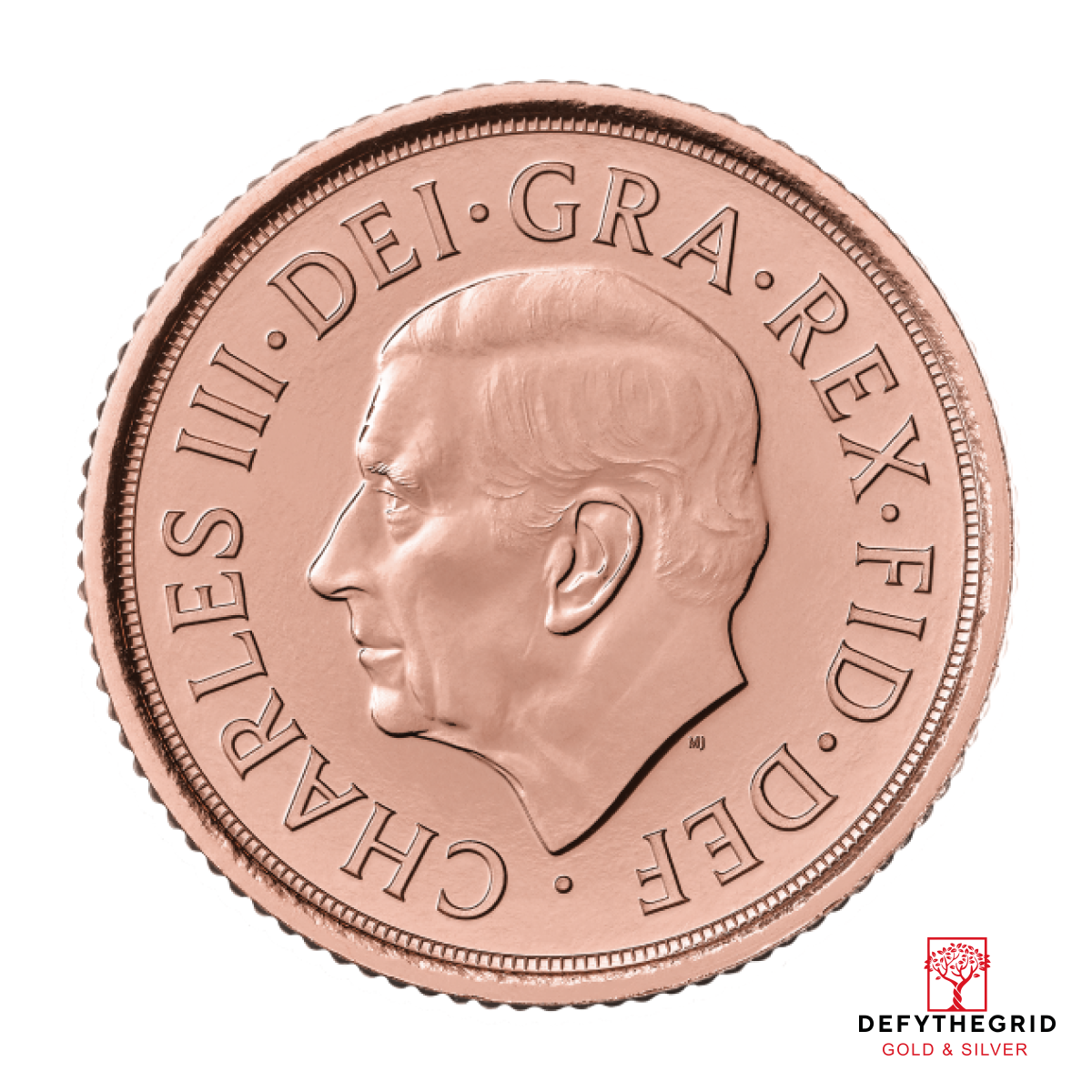 ENGLISH GOLD SOVEREIGN KING CHARLES III Obverse product photo