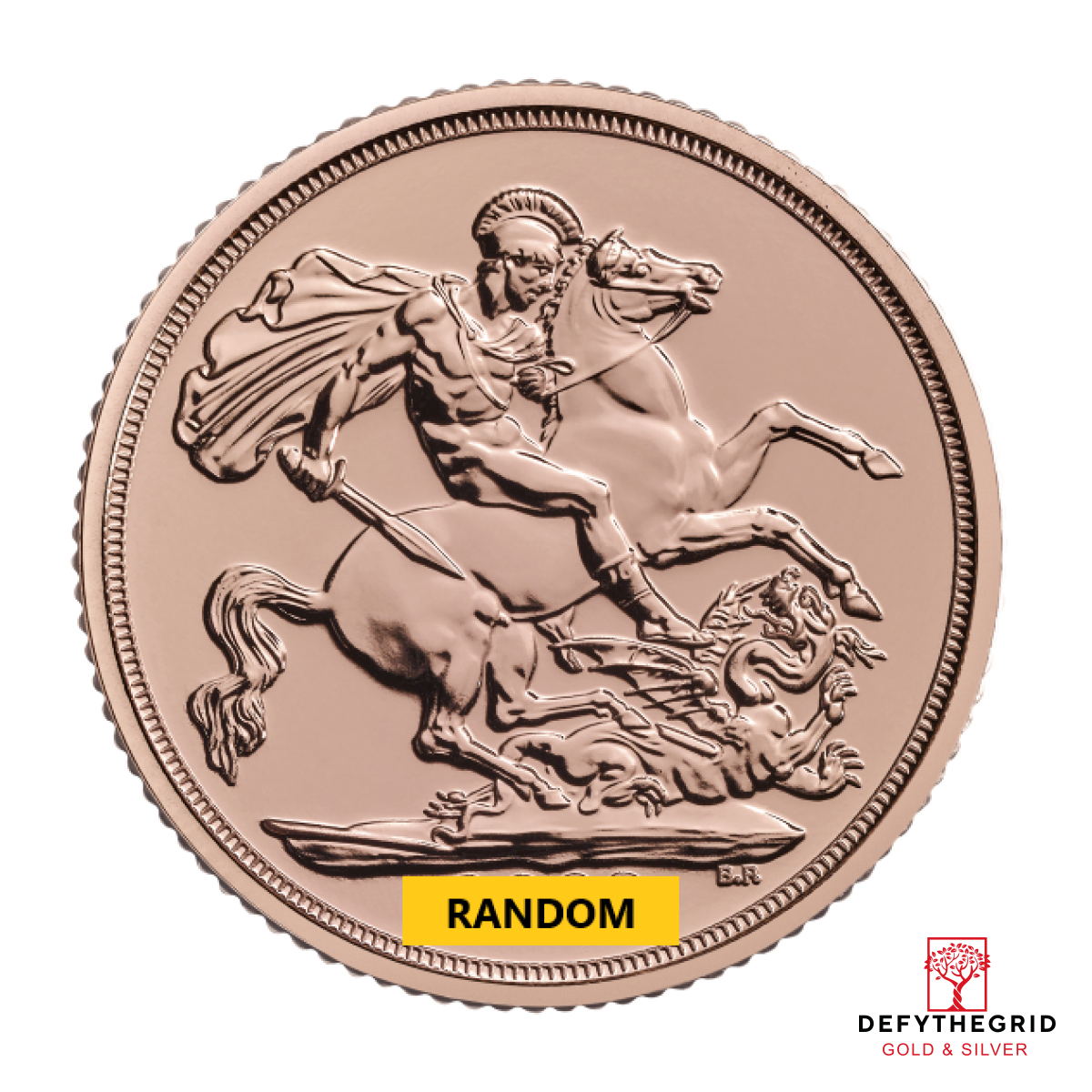 ENGLISH GOLD SOVEREIGN KING CHARLES III Reverse product photo