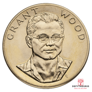 US GOLD ART MEDALLION Reverse product photo