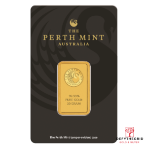 20 GRAM PERTH GOLD BAR Obverse product photo