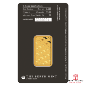 20 GRAM PERTH GOLD BAR Reverse product photo