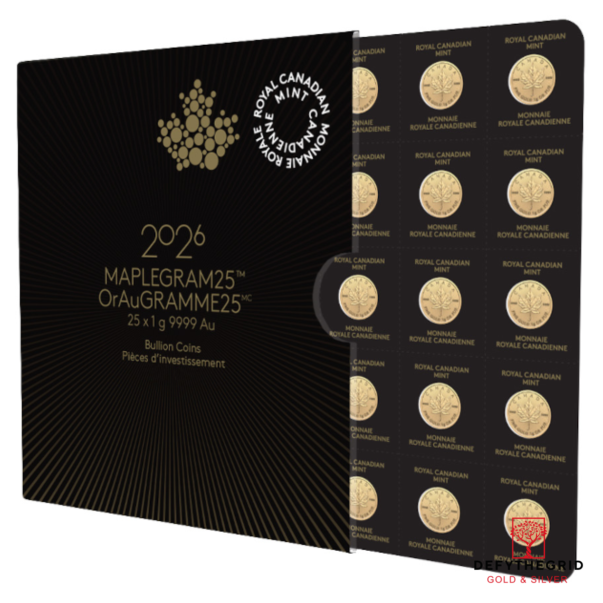 2026 25 GRAM GOLD MAPLEGRAM Obverse product photo