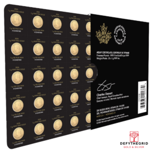 2026 25 GRAM GOLD MAPLEGRAM Reverse product photo