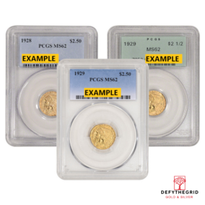 $2.5 U.S. GOLD INDIAN PCGS62 Obverse product photo