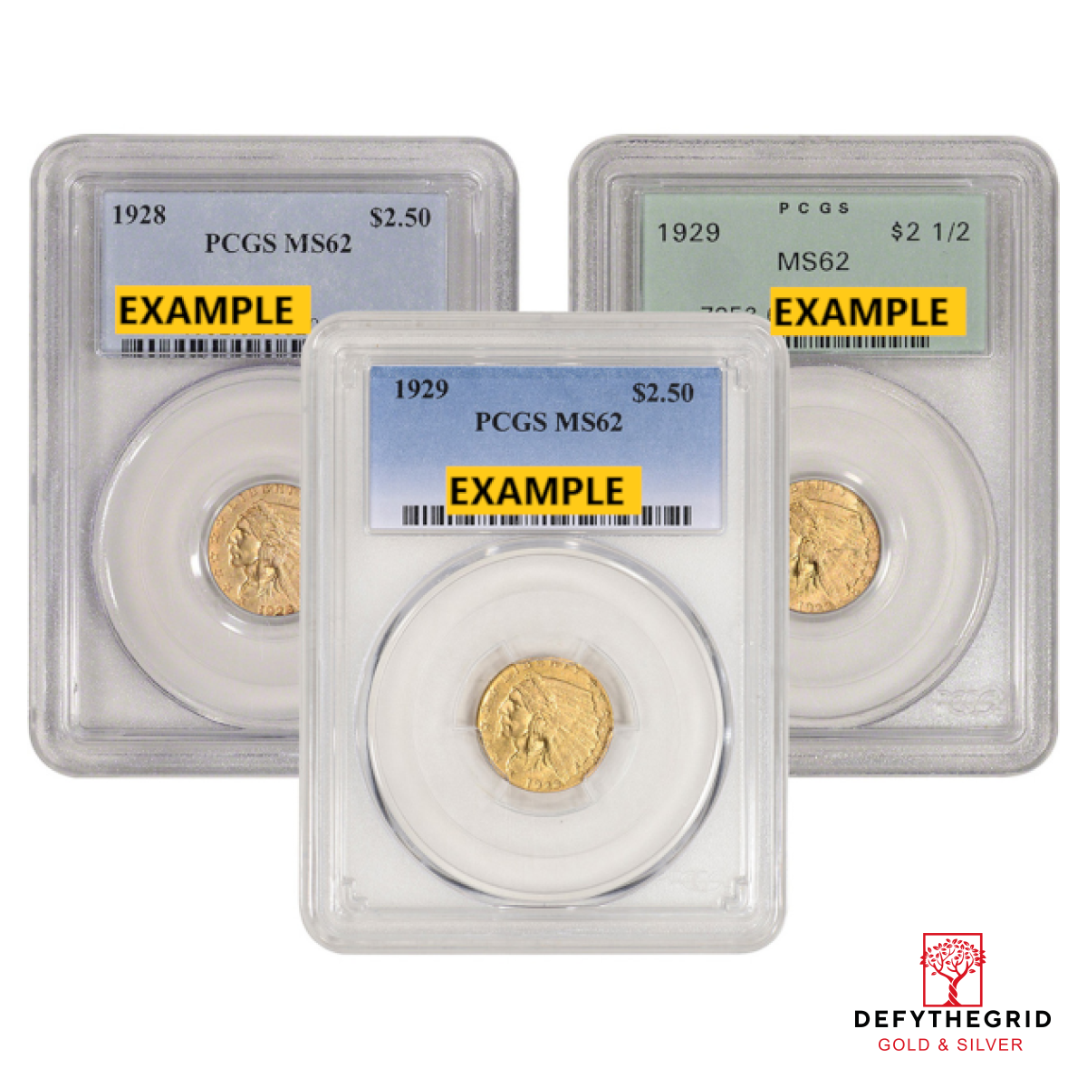 $2.5 U.S. GOLD INDIAN PCGS62 Obverse product photo