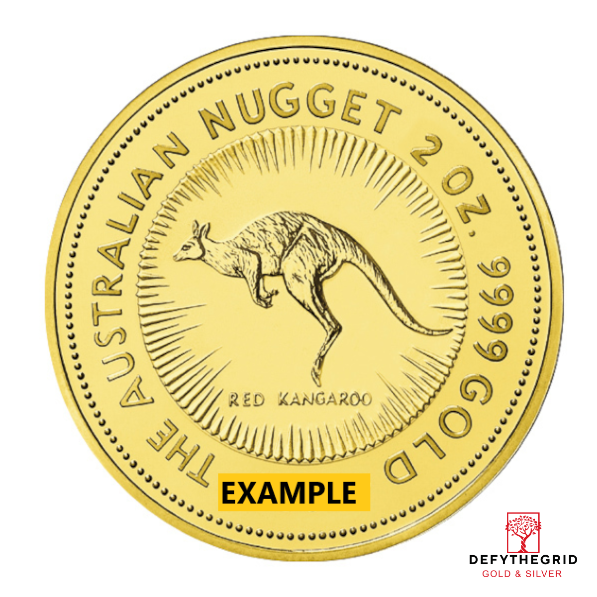 2 OZ AUSTRALIAN GOLD KANGAROO Obverse product photo
