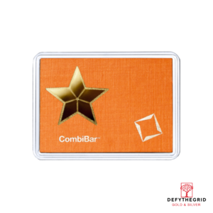 5 GRAM GOLD COMBI BAR STAR VALCAMBI Obverse product photo