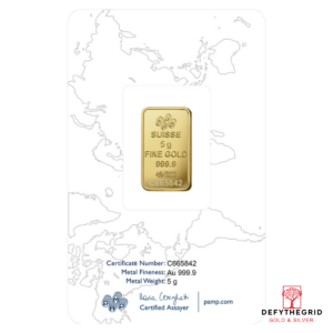 5 GRAM GOLD BAR PAMP ROSA Reverse product photo