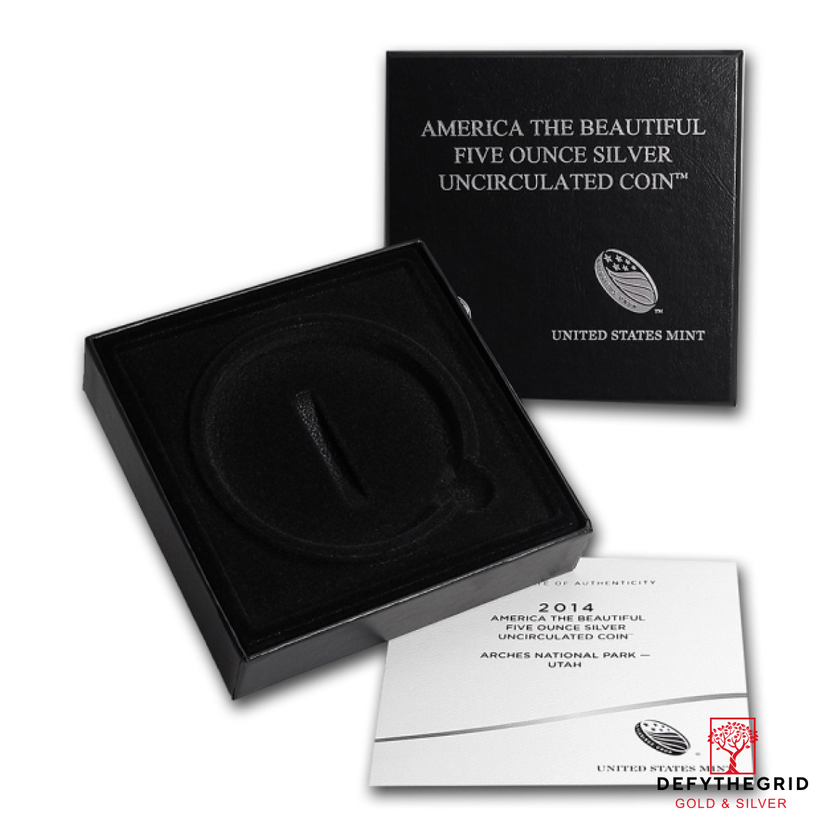 5 OZ SILVER AMERICA THE BEAUTIFUL SPECIMEN COLLECTOR VERSION Reverse product photo