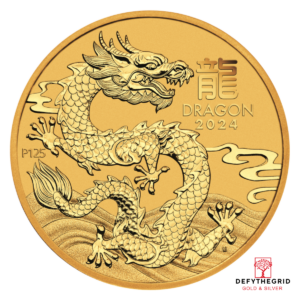 2024 2 OZ PERTH MINT GOLD DRAGON (LUNAR SERIES) Obverse product photo
