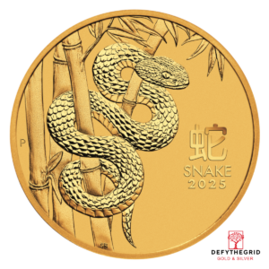 2025 1/10 OZ PERTH MINT GOLD SNAKE (LUNAR SERIES) Obverse product photo