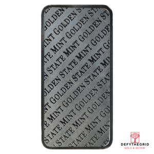 10 OZ SILVER BAR GOLDEN STATE MINT Reverse product photo