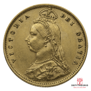 1/2 ENGLISH GOLD SOVEREIGN Obverse product photo