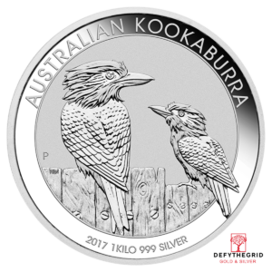 KILO AUSTRALIAN SILVER KOOKABURRA Obverse product photo