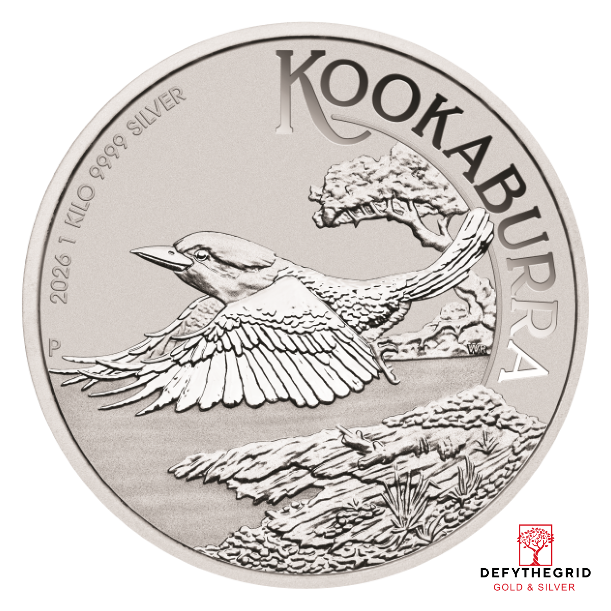 2026 KILO AUSTRALIAN SILVER KOOKABURRA Obverse product photo