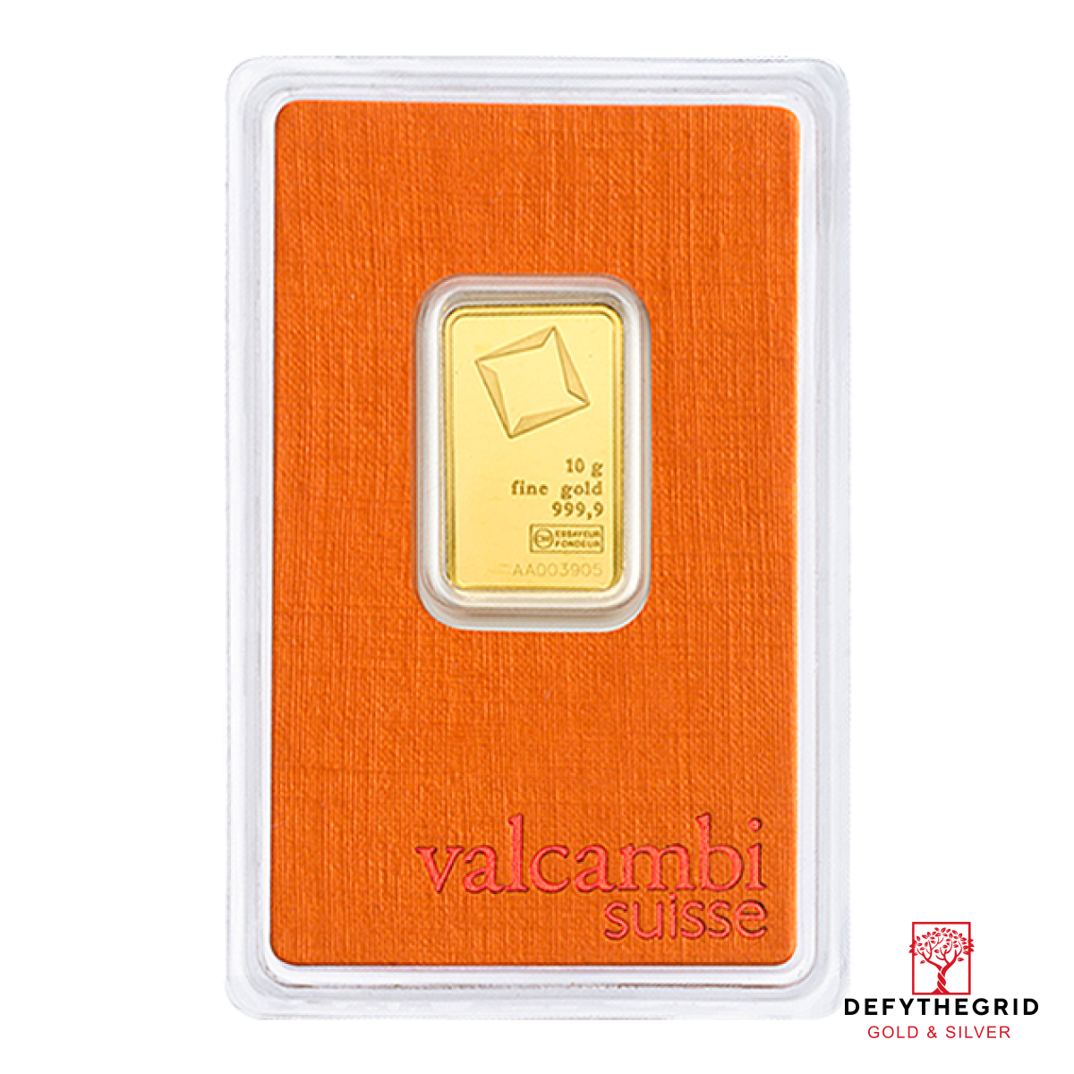 10 GRAM GOLD BAR VALCAMBI Obverse product photo