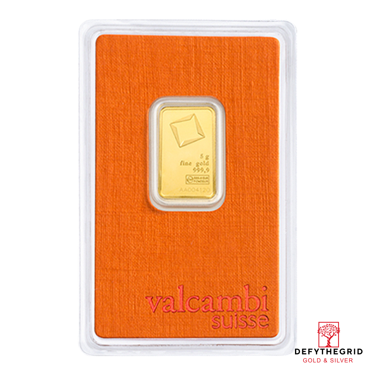 5 GRAM GOLD BAR VALCAMBI Obverse product photo
