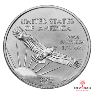 1/4 OZ AMERICAN PLATINUM EAGLE Reverse product photo