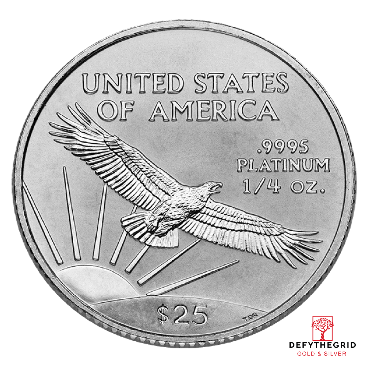 1/4 OZ AMERICAN PLATINUM EAGLE Reverse product photo
