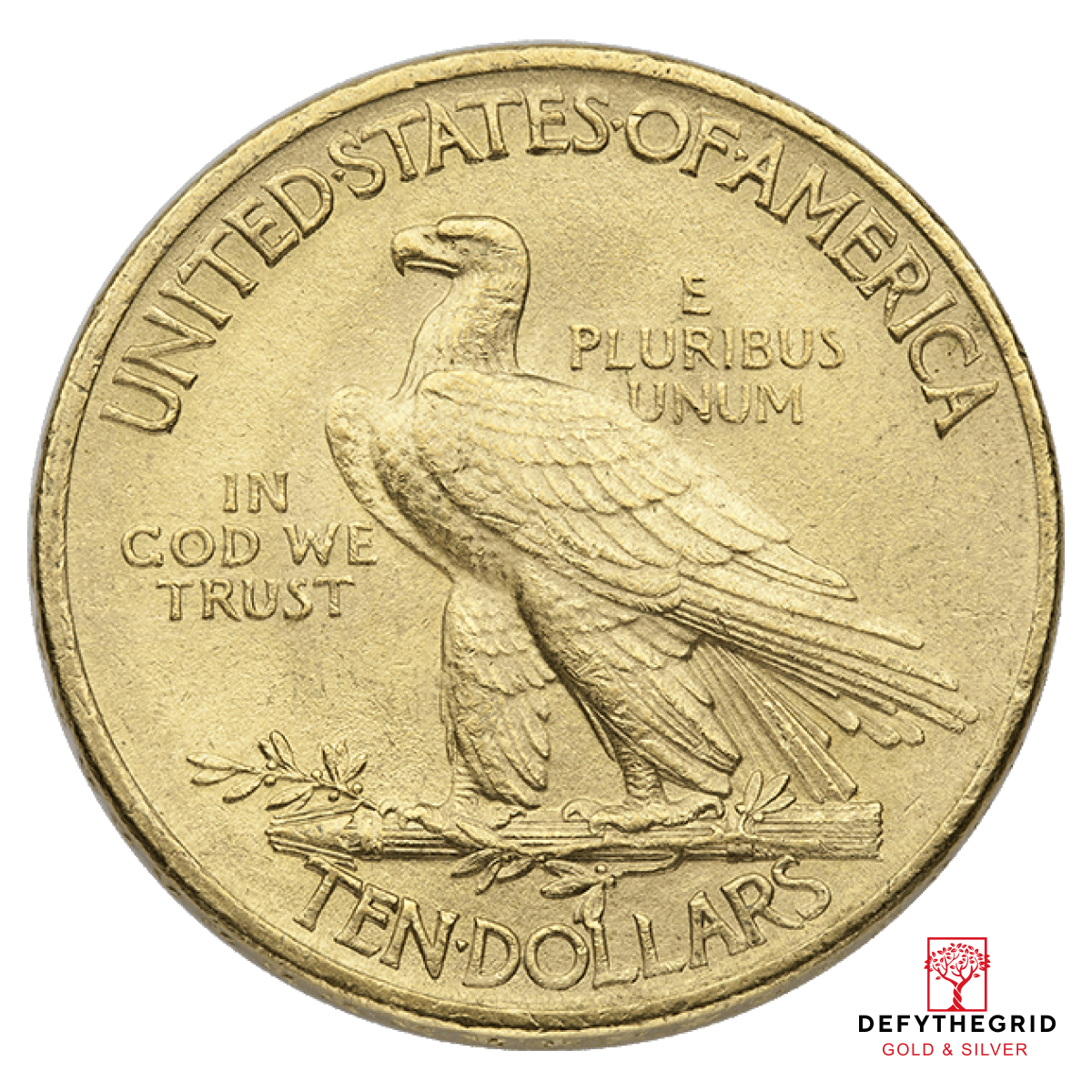 $10 U.S. GOLD INDIAN BU Reverse product photo