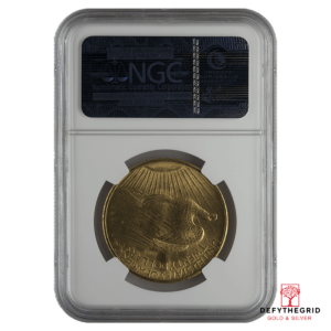 $20 U.S. GOLD SAINT NGC64 NO MOTTO Reverse product photo
