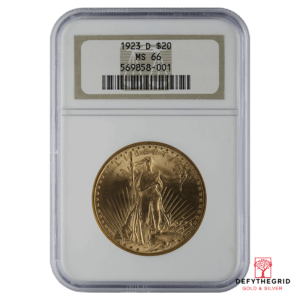$20 U.S. GOLD SAINT NGC66 Obverse product photo