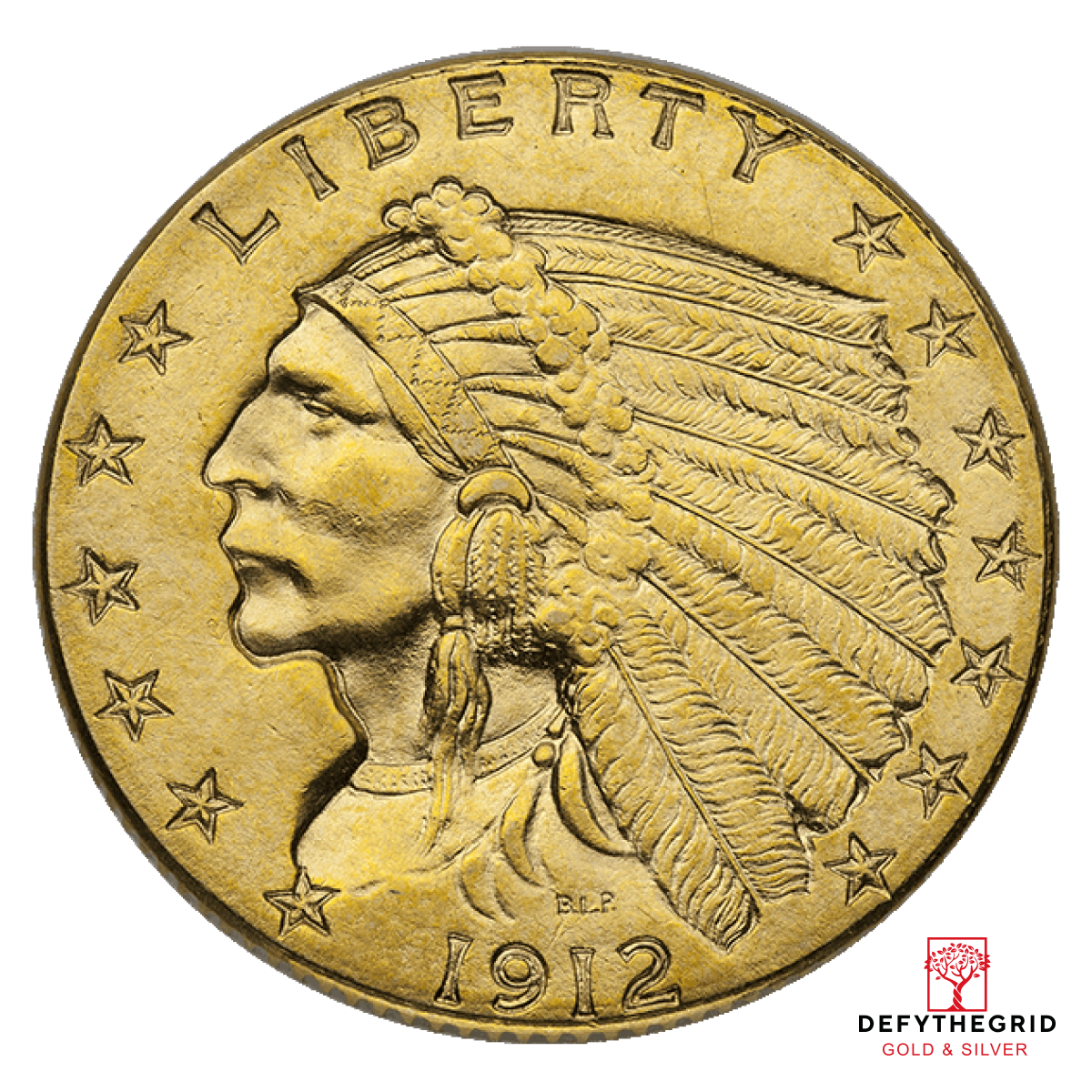 $2.5 U.S GOLD INDIAN BU Obverse product photo