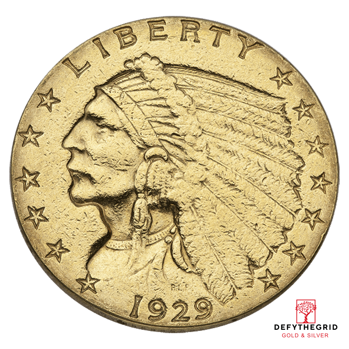 $2.5 U.S GOLD INDIAN LP Obverse product photo