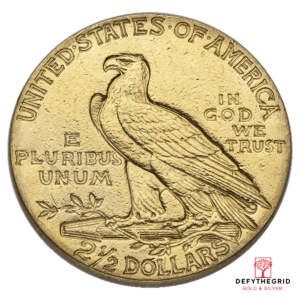 $2.5 U.S GOLD INDIAN LP Reverse product photo