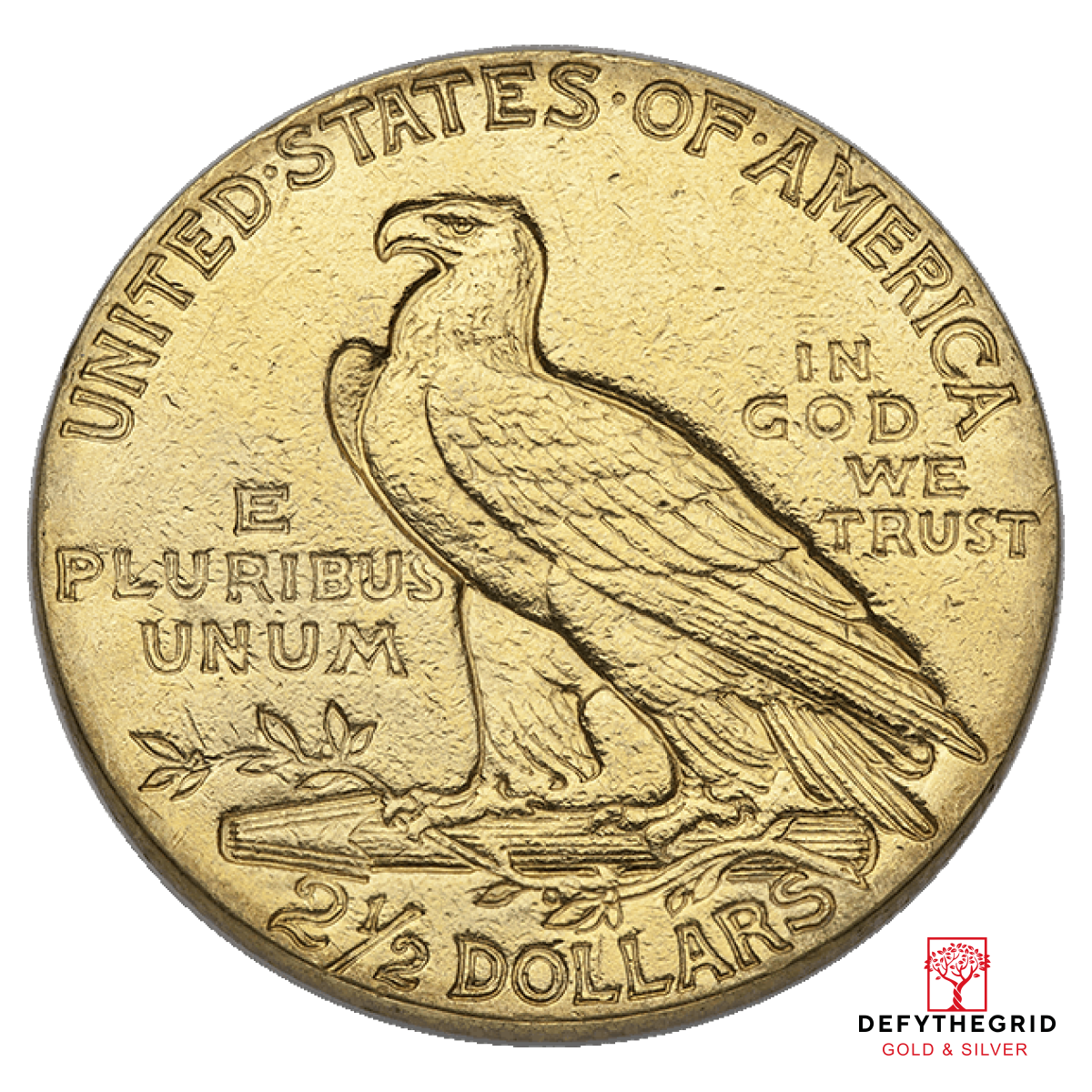 $2.5 U.S GOLD INDIAN LP Reverse product photo