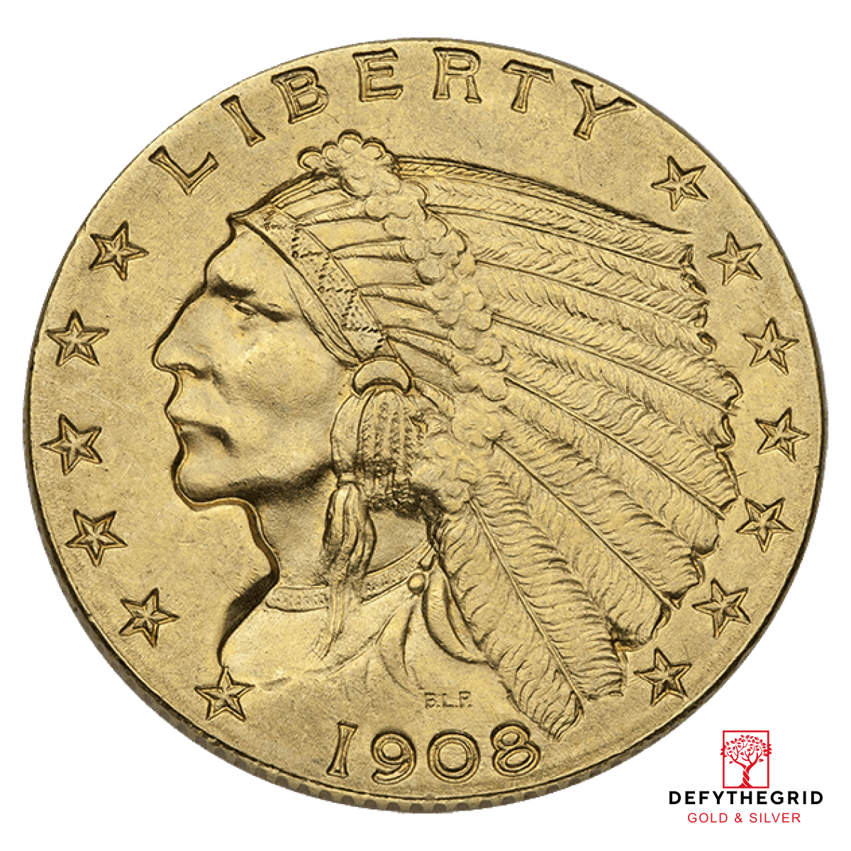 $2.5 U.S. GOLD INDIAN XF Obverse product photo
