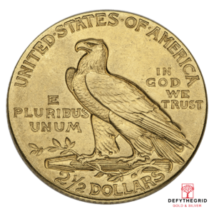 $2.5 U.S. GOLD INDIAN XF Reverse product photo