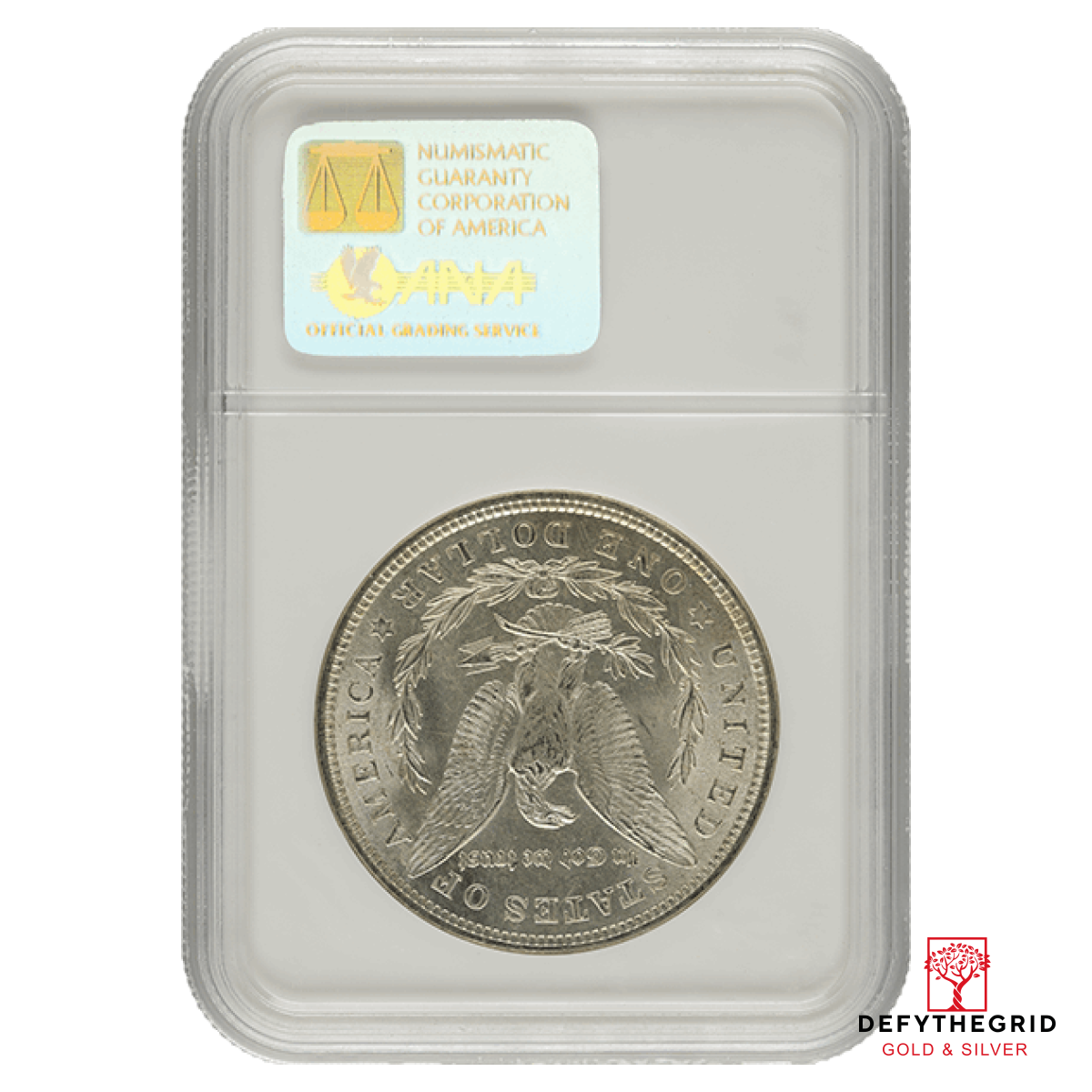 1921 AMERICAN SILVER MORGAN DOLLAR NGC65 Reverse product photo