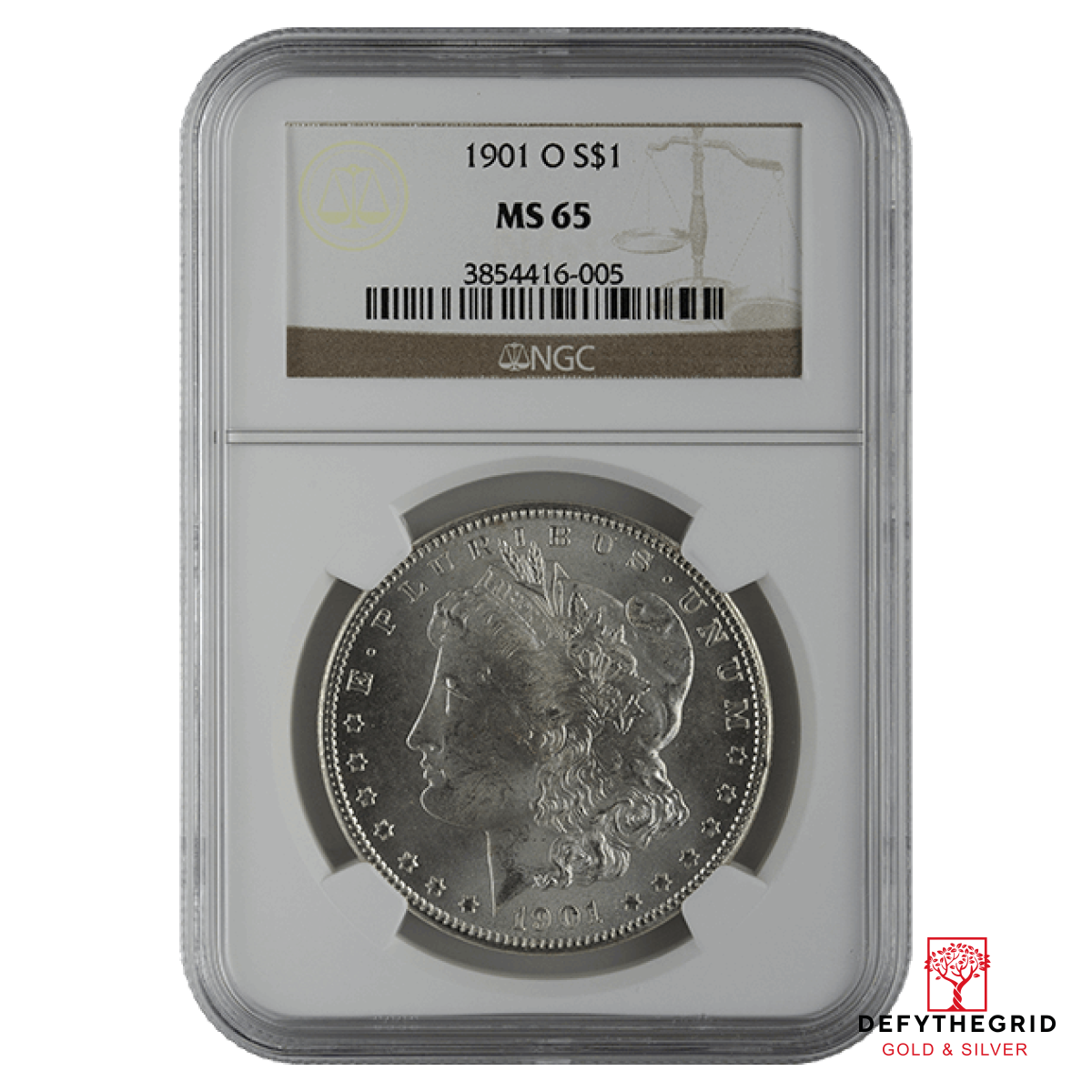 1878-1921 AMERICAN SILVER MORGAN DOLLAR NGC65 Obverse product photo